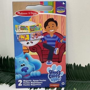 New Melissa & Doug Blues Clues & You 2 Magnetic Jigsaw Puzzles